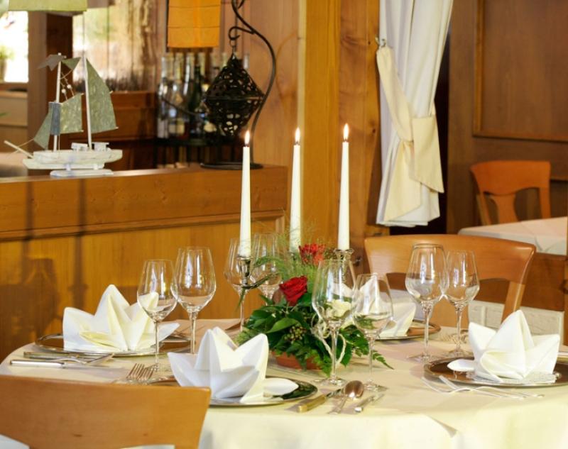 Restauarnt Schwarzenberger Hof - Gedeckter Tisch 