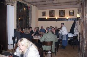 feierlich geschmücktes Restaurant